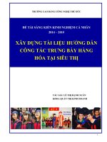 Xây dựng tài liệu hướng dẫn công tác trưng bày hàng hóa tại siêu thị sáng kiến kinh nghiệm
