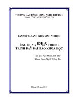 Ứng dụng latex trong trình bày bài báo khoa học sáng kiến kinh nghiệm