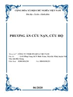 Phương án cứu hộ, cứu nạn