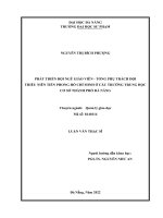 Phát triển đội ngũ giáo viên   tổng phụ trách đội thiếu niên tiền phong hồ chí minh ở các trường trung học cơ sở thành phố đà nẵng