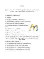 Tiểu Luận Quản Trị Nhân Lực Đề Tài : Đánh Giá Và Một Số Giải Pháp Để Hoàn Thiện Hệ Thống Thông Tin Nguồn Nhân Lực Và Kỹ Thuật Hoạch Định NNL Tại Công Ty May 10