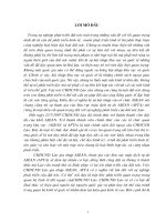 Luận văn tốt nghiệp khu vực mậu dịch tự do asean và tác động của nó đối với chdcnd lào