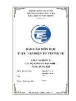 Báo cáo thực tập điện tử tương tự tuần 3