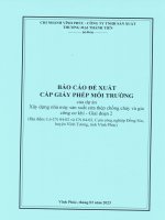 Báo cáo đề xuất cấp GPMT dự án Xây dựng nhà máy sản xuất cửa thép chống cháy  Giai đoạn 2