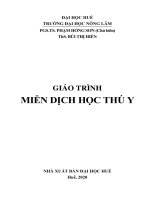 Giáo trình Miễn dịch học thú y: Phần 1 - PGS.TS. Phạm Hồng Sơn