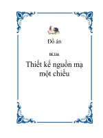 Đồ án   thiết kế nguồn mạ một chiều