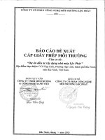 Báo cáo đề xuất cấp giấy phép môi trường Cơ sở:“Công ty Cổ phần công nghệ Môi trường Lộc Phát”