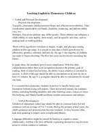 Teaching english to elementary children