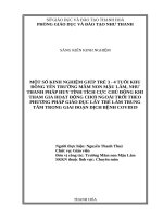 Skkn một số kinh nghiệm giúp trẻ 3   4 tuổi khu đồng yên trường mầm non mậu lâm, như thanh phát huy tính tích cực, chủ động khi tham gia hoạt động chơi ngoài trời theo phương pháp giáo dục lấy trẻ làm trung tâm trong giai đoạn dịch bệnh