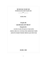 Cơ sở lý luận về quản lý nhà nước trong lĩnh vực cơ sở hạ tầng nhằm phát triển kinh tế  xã hội ở các thành phố du lịch việt nam