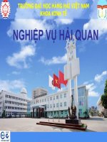 Bài Giảng Nghiệp Vụ Hải Quan ( combo Full Slide 4 Chương )