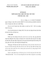 kế hoạch tiết đọc thư viện theo thông tư 162022
