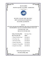 Đề tài xây dựng kế hoạch marketing mix cho sản phẩm pepsi vị chanh không calo của suntory pepsico việt nam