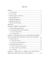 Khoá luận tốt nghiệp thế giới nghệ thuật trong tiểu thuyết bỉ vỏ của nguyên hồng