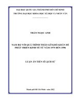 Nam Bộ Và Quá Trình Tháo Gỡ Khó Khăn Để Phát Triển Kinh Tế Từ Năm 1975 Đến 1996 .Pdf