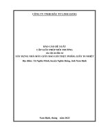 BÁO CÁO ĐỀ XUẤT CẤP GIẤY PHÉP MÔI TRƯỜNG của dự án đầu tư  XÂY DỰNG NHÀ MÁY GIẤY BAO GÓI THỰC PHẨM, GIẤY IN NHIỆT