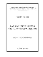 Đạo Giáo Với Tín Ngưỡng Thờ Mẫu Của Người Việt Nam .Pdf