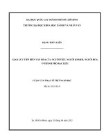 Giao Lưu Tiếp Biến Văn Hóa Của Người Việt, Người Khmer, Người Hoa Ở Thành Phố Bạc Liêu .Pdf