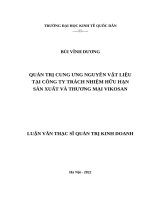 Quản Trị Cung Ưng Nguyên Vật Liệu Tại Công Ty Tnhh Sản Xuất Và Thương Mại Vikosan.docx