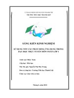 Nguyễn thị thu trang toán lớp 1