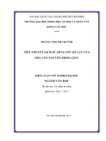Tiểu thuyết lịch sử sông côn mùa lũ của nhà văn nguyễn mộng giác khóa luận tốt nghiệp