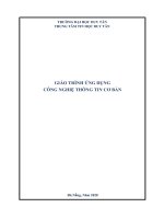 Giáo trình ứng dụng công nghiệp thông tin cơ bản phần 1