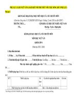 Kế hoạch giáo dục (phụ lục 1,2,3) môn ngữ văn 8 sách kết nối tri thức với cuộc sống