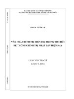 Văn hóa chính trị hiện đại trong tổ chức hệ thống chính trị nhật bản hiện nay