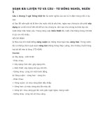 Soạn bài luyện từ và câu