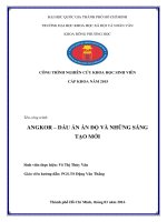 Angkor   dấu ấn ấn độ và những sáng tạo mới công trình nghiên cứu khoa học sinh viên cấp khoa