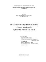 Cơ cấu tổ chức bộ máy văn phòng của một số tập đoàn tại thành phố hồ chí minh đề tài sinh viên nghiên cứu khoa học cấp trường   2009