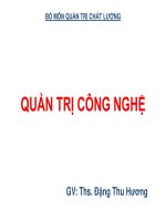 Bài giảng quản trị công nghệ ( combo full slides 7 chương ) 