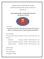 Bản đồ đa tỉ lệ cuộc tổng tiến công mùa xuân năm 1975 phục vụ giảng dạy lịch sử trong trường phổ thông công trình nghiên cứu khoa học sinh viên cấp trường