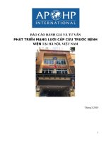 Bao cao tu van phat trien he thong cap cuu truoc benh vien ha noi theo mo hinh samu cua aphp 2019 final v2