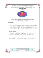 Các dòng tu kỵ sĩ trong phong trào viễn chinh thập tự ở tây âu thời kỳ trung đại đề tài sinh viên nghiên cứu khoa học cấp trường 2012