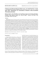 Asian pac j cancer prev 2019 clinical and hematological relevance of jak2v617f, calr,