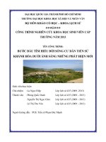 Bước đầu tìm hiểu đời sống cư dân tiền sử khánh hòa dưới ánh sáng những phát hiện mới đề tài sinh viên nghiên cứu khoa học cấp trường – 2013