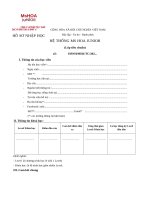 Hồ sơ nhập học ms hoa junior (tiêu chuẩn)