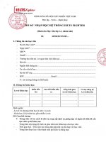 Hồ sơ nhập học ie (nhóm nhỏ)