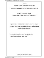 Sự suy hao năng lượng biên độ do va chạm của hai sóng gaussian trong hệ schrodinger tuyến tính có nhiễu