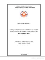 Khóa luận tốt nghiệp xây dựng hệ thống bài tập về chu vi và diện tích các hình nhằm rèn luyện tư duy cho học sinh tiểu học