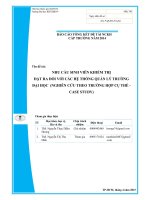 Nhu cầu sinh viên khiếm thị đặt ra đối với các hệ thống quản lý trường đại học (nghiên cứu theo trường hợp cụ thể   case study) báo cáo tổng kết đề tài nghiên cứu khoa học cấp trường