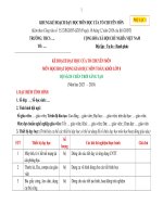 Kế hoạch giáo dục, phụ lục 1, 3, 4  môn toán 8 sách chân trời sáng tạo, chuẩn