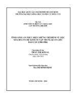 Tỉnh long an thực hiện những thí điểm về việc xóa bỏ cơ chế kinh tế tập trung quan liêu bao cấp (1980   1986) đề tài sinh viên nghiên cứu khoa học cấp trường 2009