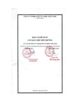 Báo cáo đề xuất cấp Giấy phép môi trường: Công ty TNHH Quốc tế Cerie (Việt Nam)