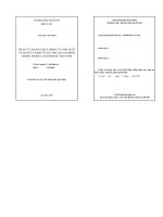 Luận văn Thạc sĩ Luật học: Tội cố ý làm trái quy định của Nhà nước về quản lý kinh tế gây hậu quả nghiêm trọng