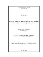 Luận văn Thạc sĩ Luật học: Pháp luật về chuyển quyền sử dụng đất của vợ chồng trong thời kỳ hôn nhân hợp pháp ở Việt Nam