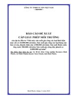 BÁO CÁO ĐỀ XUẤT CẤP GIẤY PHÉP MÔI TRƯỜNG của dự án đầu tư “Nhà máy sản xuất gia công các loại linh kiện máy cắt cỏ 20.000.000 cáinăm; Sản xuất gia công các loại hàng rào bảo vệ cửa, thanh chắn cửa 1.500.000 cáinăm; Sản xuất Rulo cuốn ống nước 500.000 cáin