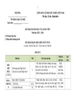 Kế hoạch giáo dục, phụ lục 1 ngữ văn 8 sách cánh diều