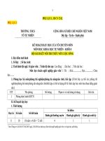 Kế hoạch giáo dục, phụ lục I , III môn khoa học tự nhiên lớp 8 sách kết nối tri thức với cuộc sống, phân phối chương trình cuốn chiếu